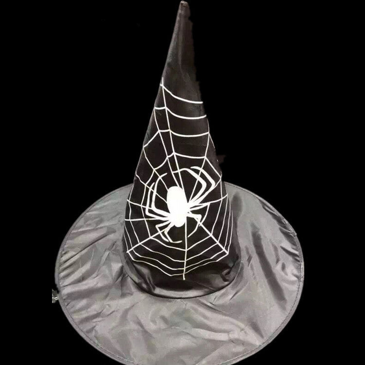 Hawei Halloween adult children's performance witch hat fancy dress dance performance black pointed hat five-star witch hat