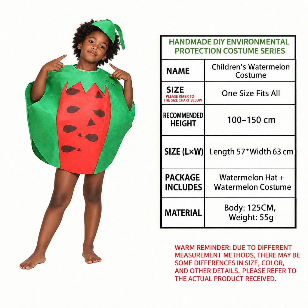 children's party catwalk clothes children's fruit clothing homemade eco-friendly clothing strawberry suit diy handmade clothing
