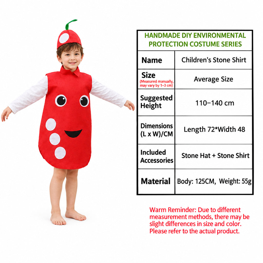 children's party catwalk clothes children's fruit clothing homemade eco-friendly clothing strawberry suit diy handmade clothing