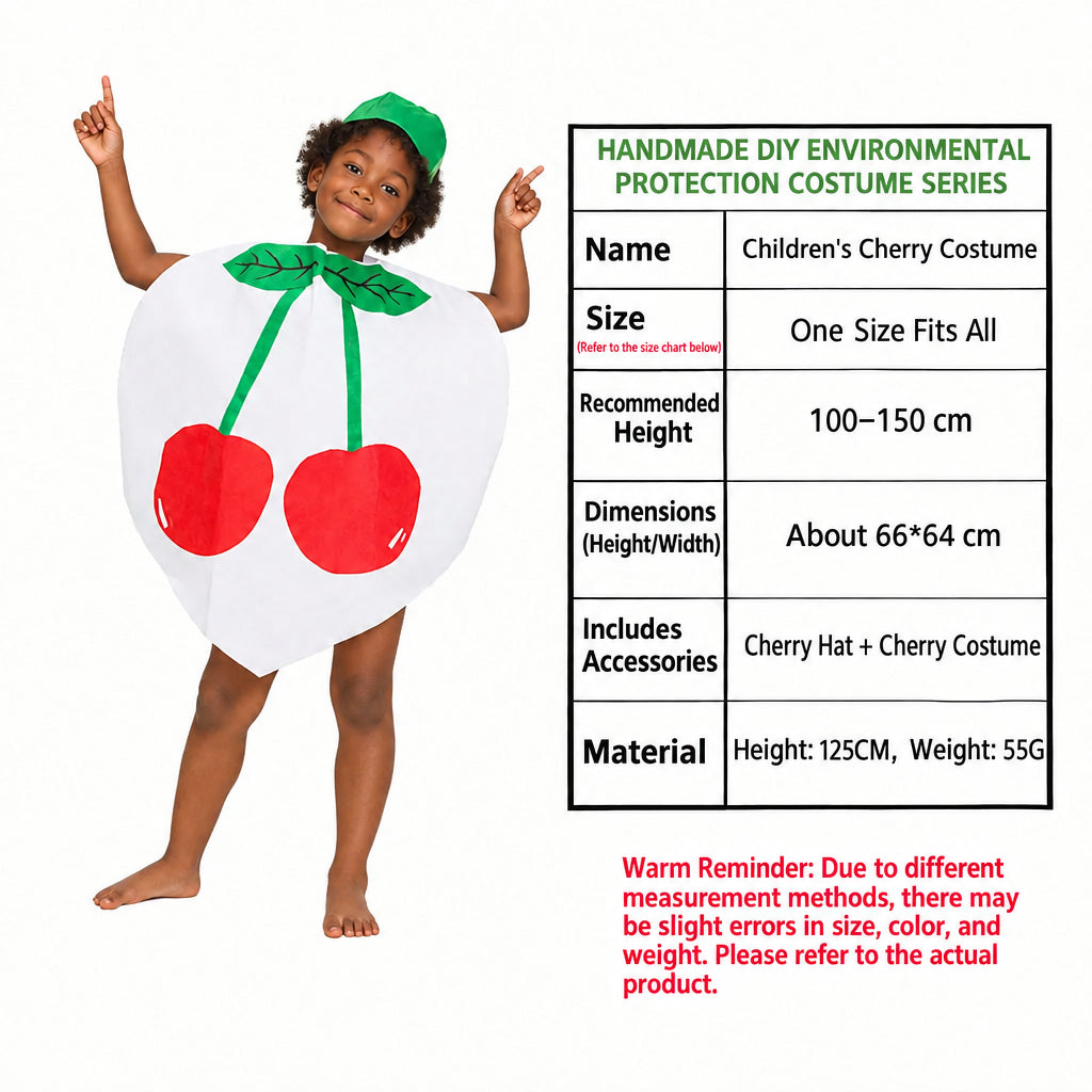 children's party catwalk clothes children's fruit clothing homemade eco-friendly clothing strawberry suit diy handmade clothing