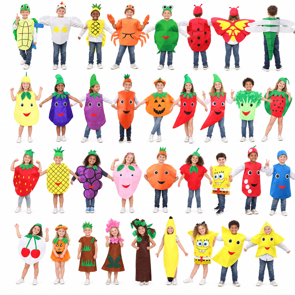 children's party catwalk clothes children's fruit clothing homemade eco-friendly clothing strawberry suit diy handmade clothing