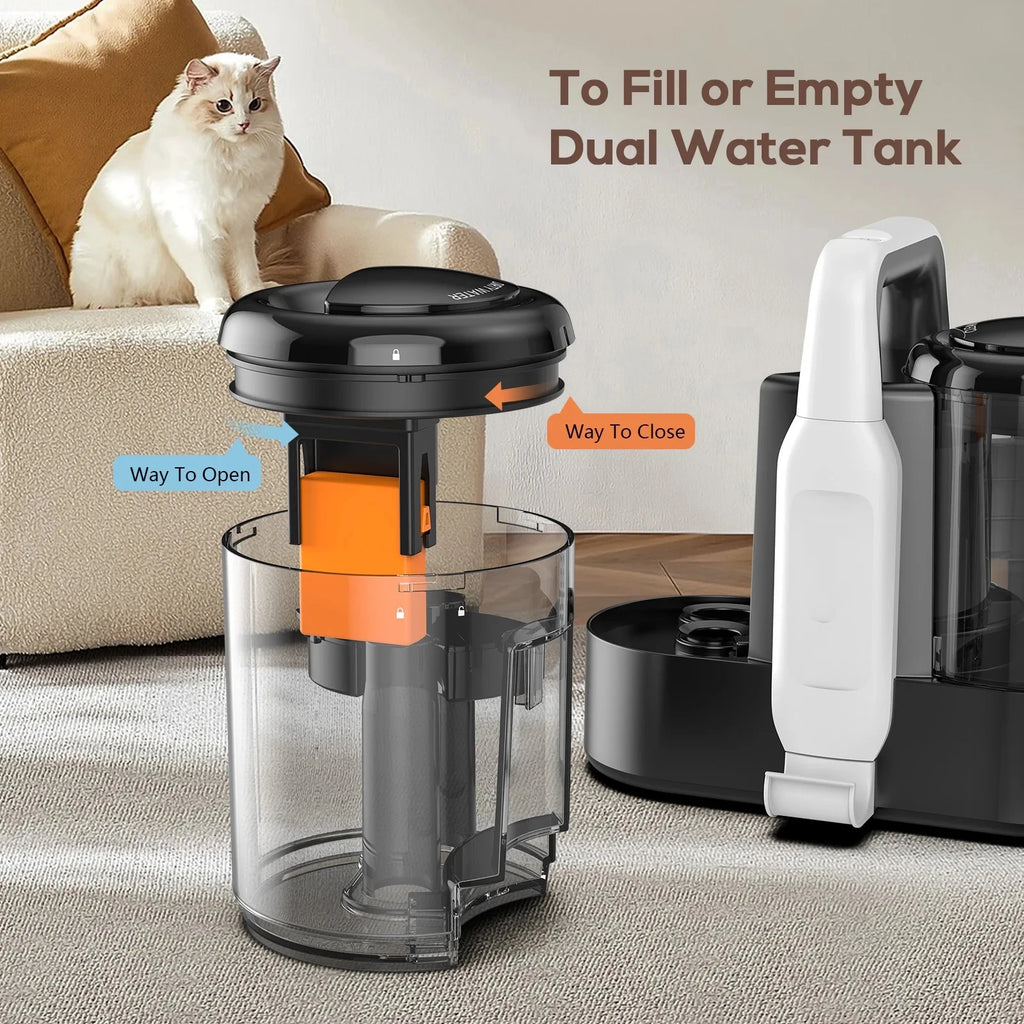 Teendow C5 Carpet Cleaner & Vacuum,  500W Powerful Pet Hair Removal, 1500ml Tank for Carpets, Sofas, Car Interior Cleaning