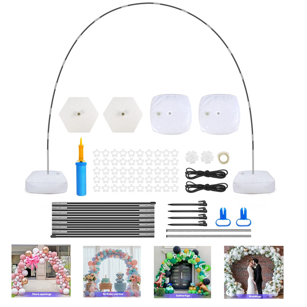 Balloon Stand Holder Adjustable Balloon Arch Kit with Base Half Arch Balloon Support For Birthday Wedding Party Baby Shower