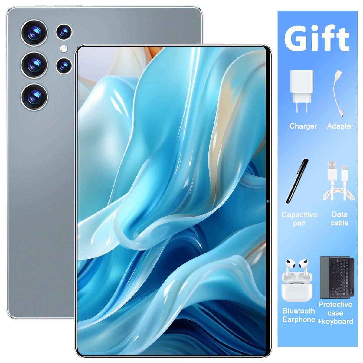 Offerta Speciale Tablet PC Android 13.0 5G da 10,36 Pollici, Batteria Grande da 20000mAh, 16GB RAM, 1TB ROM, 14 Core, Funzione di Chiamata Telefonica, Pacchetto Completo di Accessori, Spedizione Gratuita