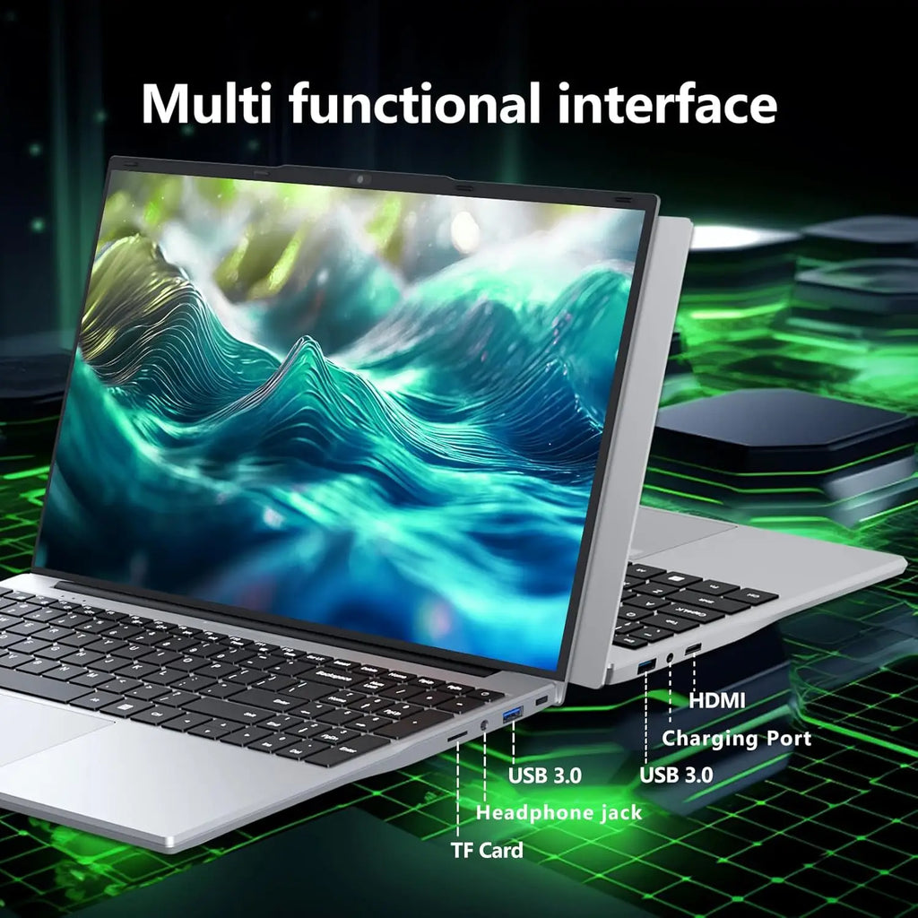 15.6" Gaming Laptop PC Intel Core i9-10980HK/9900 Windows 11 Notebook 16GB RAM 1TB/2TB SSD Fingerprint Unlock Office Gamer Laptop