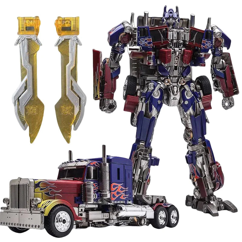 30CM Transformation Robot Toys Commander Optimus Alloy Robot Figuras Model Gift