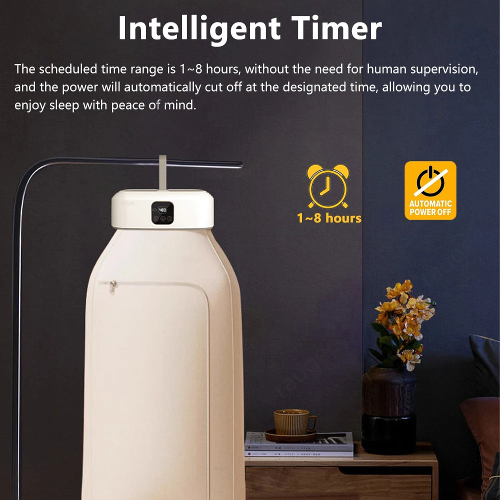 Portable Clothing Dryer Electric Portable Clothes Dryer Folding Portable Clothing Dryer UV Sterilization Foldable Laundry Dryer with Remote Control