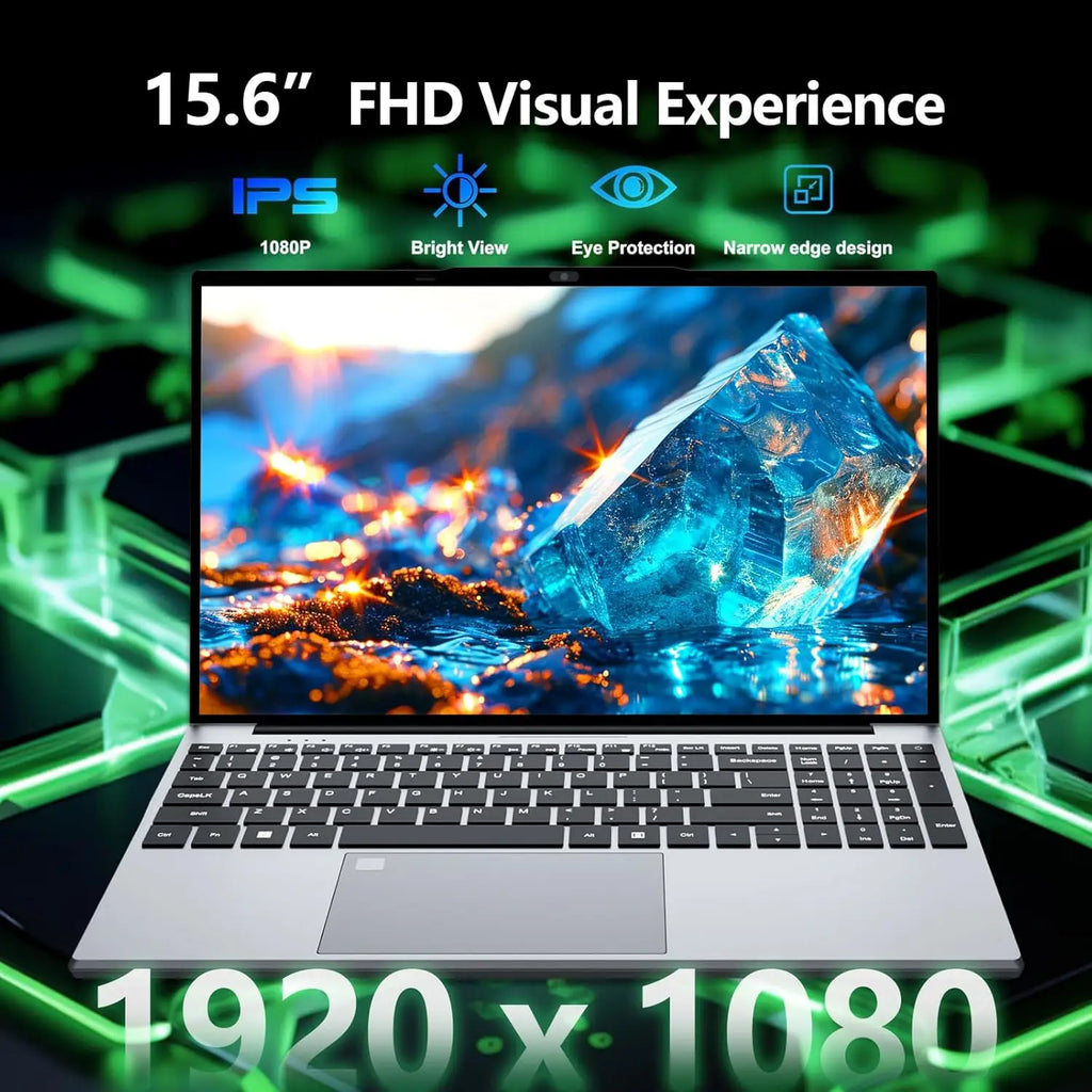 15.6" Gaming Laptop PC Intel Core i9-10980HK/9900 Windows 11 Notebook 16GB RAM 1TB/2TB SSD Fingerprint Unlock Office Gamer Laptop