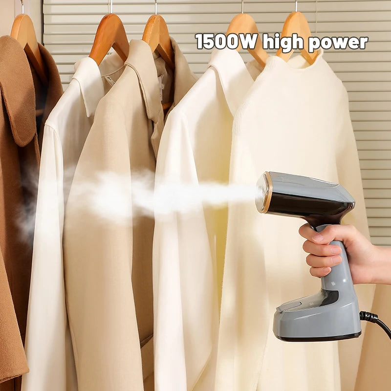 Fast-Heat Garment Steamer Foldable Ironing 1500W Machine Household Electric Fabric Steamer for Home Travel Handheld Steam Iron