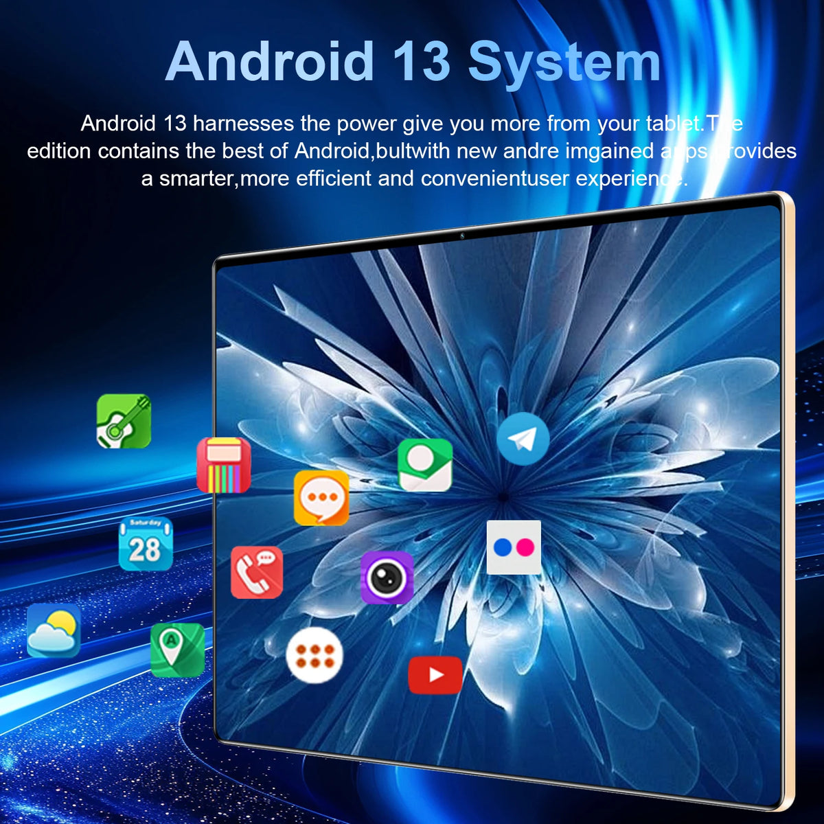 2026 Hot Sale 10.36 Inch Android 13.0 5G Tablet PC 20000mAh Large Battery 16GB RAM 1TB ROM 14 Core Phone Call Full Accessories Package Free Shipping