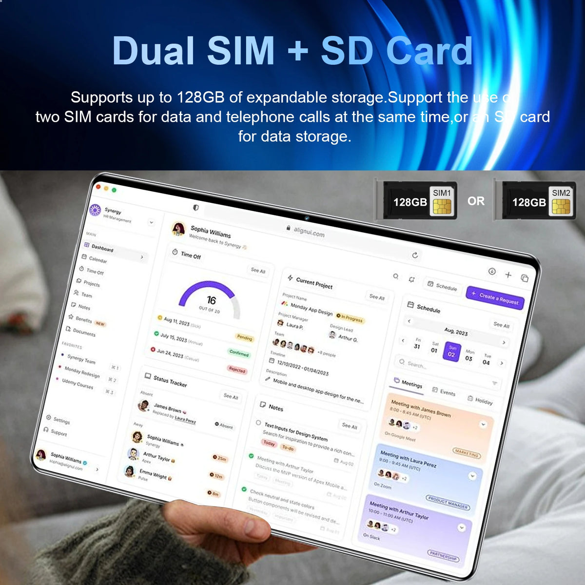 2026 Hot Sale 10.36 Inch Android 13.0 5G Tablet PC 20000mAh Large Battery 16GB RAM 1TB ROM 14 Core Phone Call Full Accessories Package Free Shipping