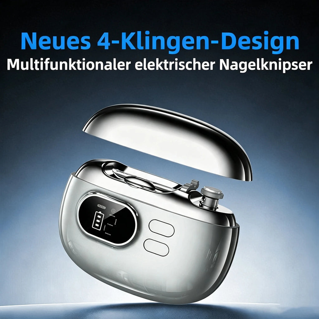 4-in-1 Electric Nail Clippers Suitable for Fingernails and Toenails