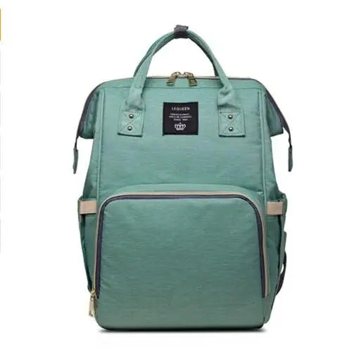 Lequeen Large Capacity Fashion Mommy Bag Maternity Nappy Diaper Bags Travel Backpack Nursing Bag for Baby Care Women's Bag