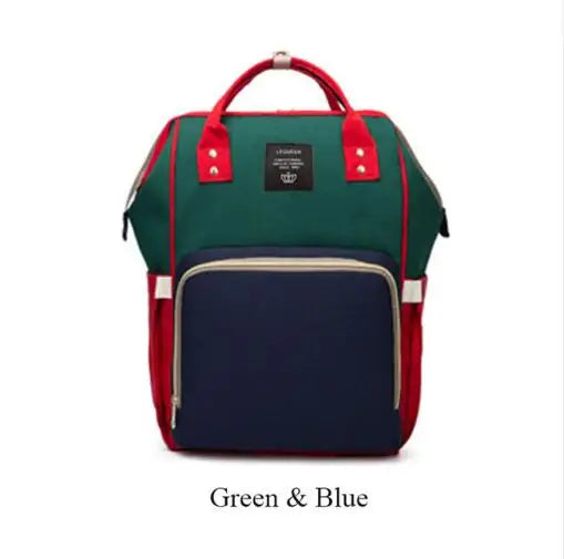 Lequeen Large Capacity Fashion Mommy Bag Maternity Nappy Diaper Bags Travel Backpack Nursing Bag for Baby Care Women's Bag