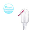 5Pcs Empty Hand Sanitizer Travel Bottle 30ml 50ml Size Holder Hook Keychain Carriers Flip Cap Reusable Portable Empty Bottles