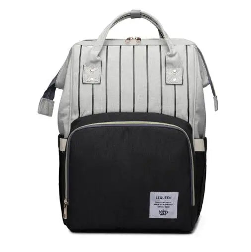 Lequeen Large Capacity Fashion Mommy Bag Maternity Nappy Diaper Bags Travel Backpack Nursing Bag for Baby Care Women's Bag