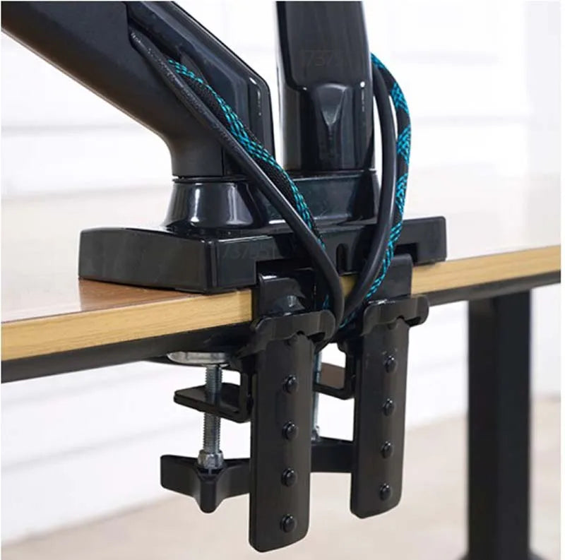 NEW F160 Gas Spring 10'-27' Dual Monitor Holder Arm Desktop 360 Rotate Computer Holder 2-9KG Monitor Bracket with 2 USB3.0