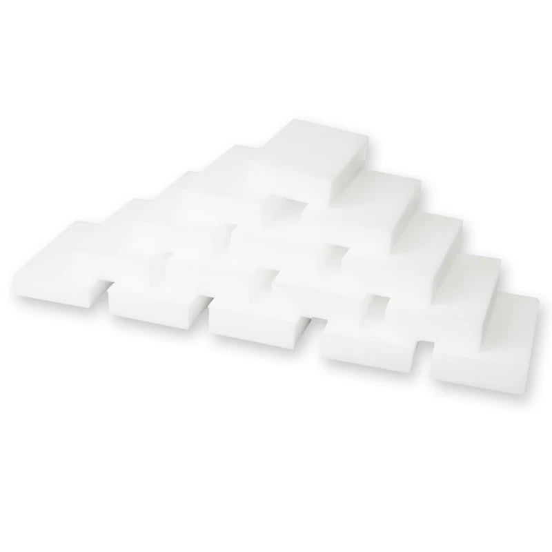 100pcs 100*60*20mm White Melamine Sponge Magic Eraser for Kitchen, Office, Bathroom Cleaning Accessory/Dish Cleaning Nano