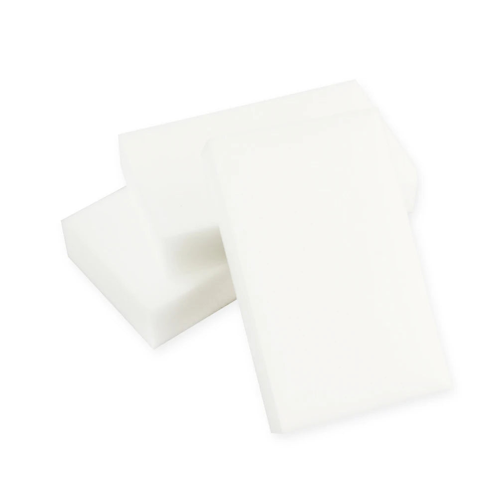 100pcs 100*60*20mm White Melamine Sponge Magic Eraser for Kitchen, Office, Bathroom Cleaning Accessory/Dish Cleaning Nano