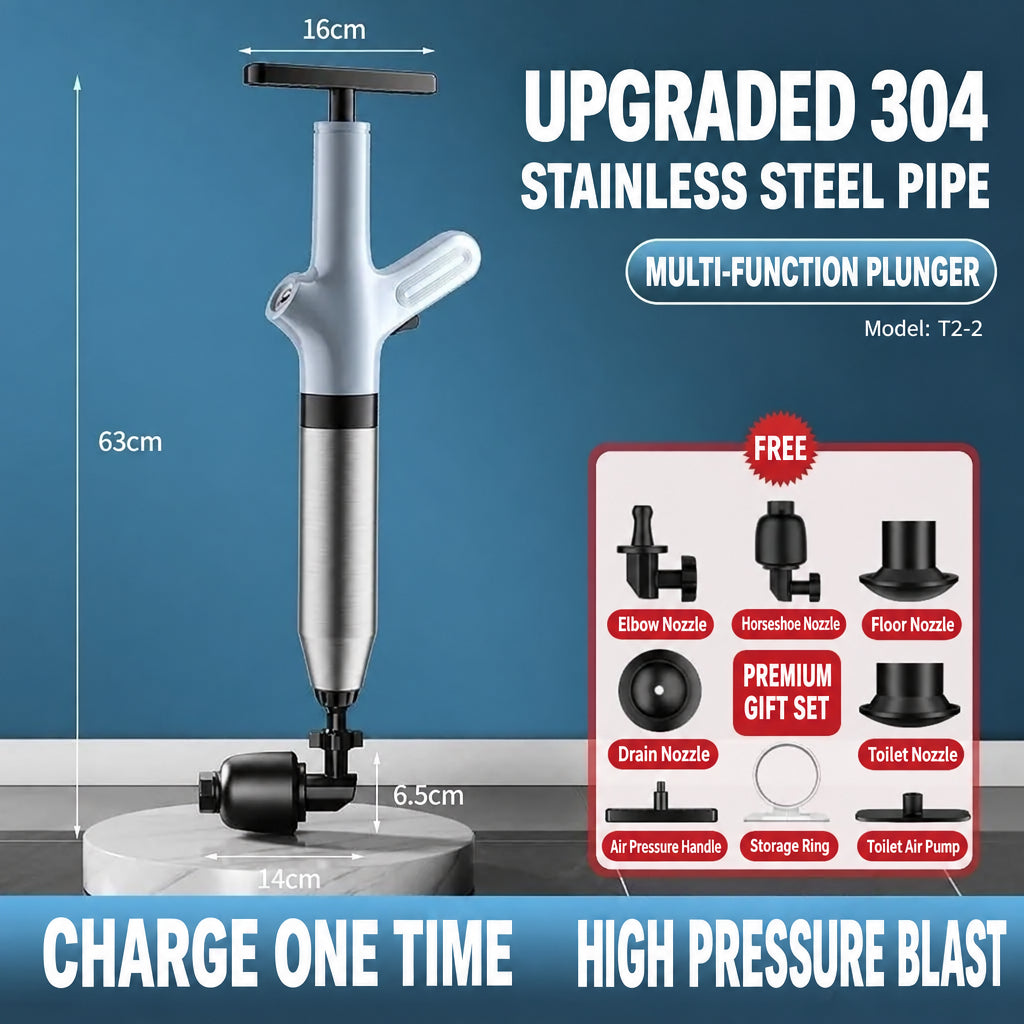 High-End Toilet Unblocker Upgrade for Unclogging Pipes, Toilet Kitchen Tool, Bathroom Blockage Solution