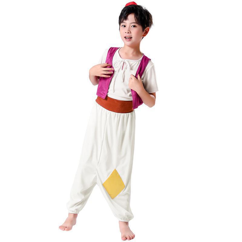 Foreign Trade European and American Amazon Halloween Cos Costume Aladdin's Magic Lamp Prince Kidsren's Role-Playing Costume Children's Day