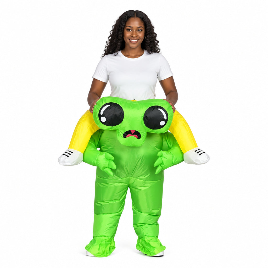 Cross-Border Halloween Alien Ghost Hugging Inflatable Suit Props Funny Performance Alien Inflatable Suit