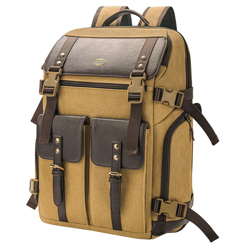 New Cross-Border Multifunctional Photography Bag, Outdoor Youth Camera Backpack, Large Capacity Dual-Purpose Storage Backpack