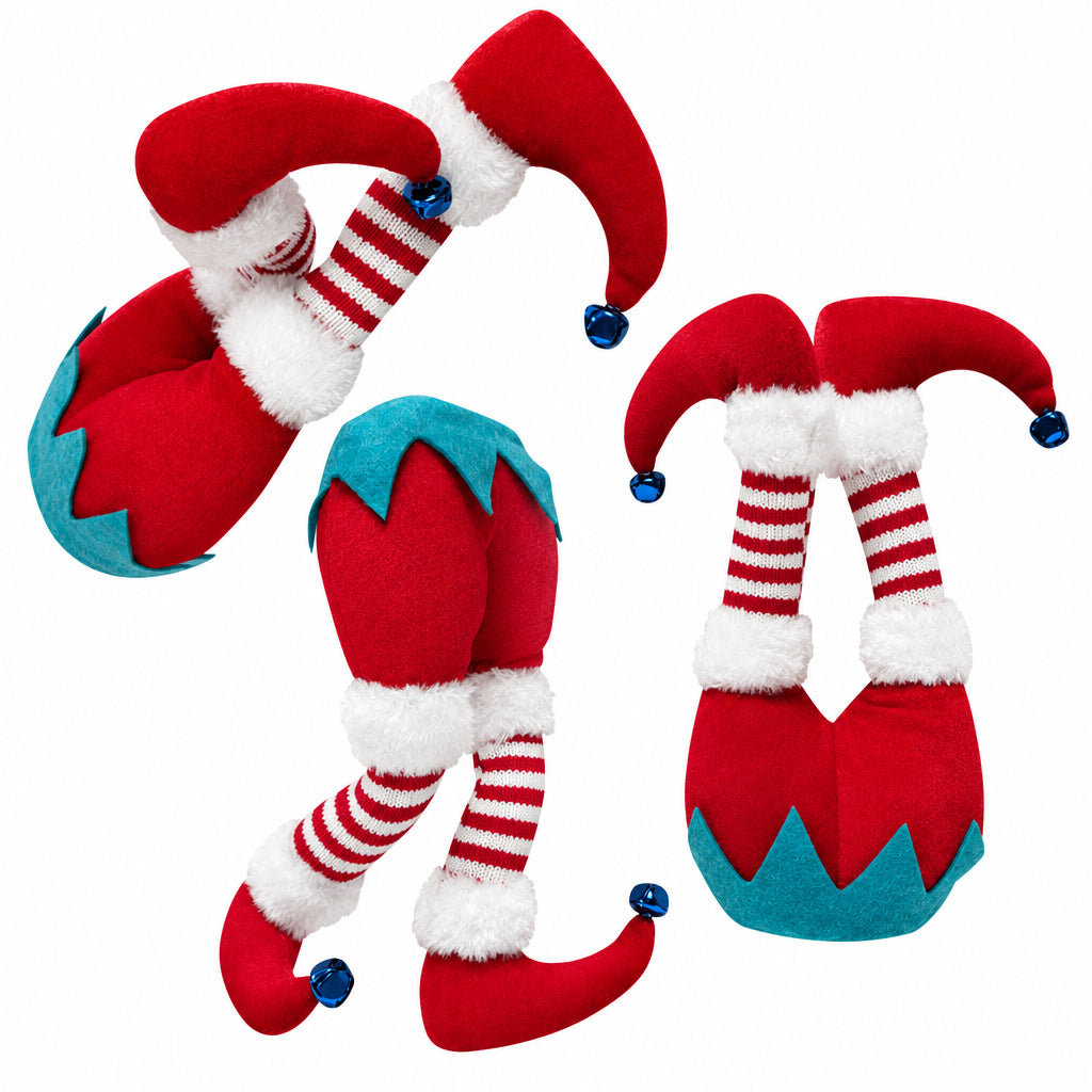 Cross-Border Christmas Tree Decorations, Plush Door Decorations, Santa Claus Elf Leg Inserts, Home Vase Inserts, Christmas Decorations