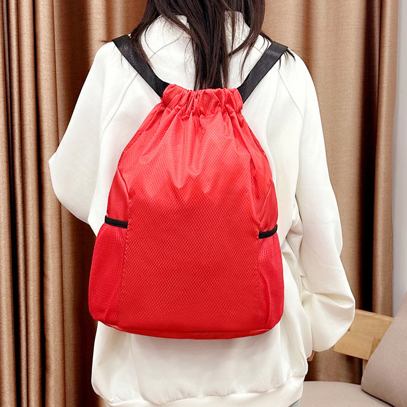 Outdoor Sports Drawstring Basketball Bag Large Capacity Casual Travel Backpack Men and Women Lightweight Versatile Commuting Drawstring Bag