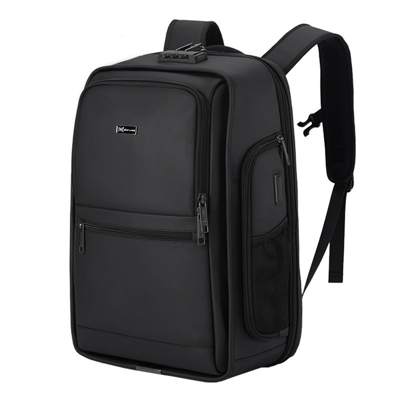 New High-End Business Backpack, Trendy Men's Waterproof Backpack, Large Capacity Business Trip, Multi-Functional Anti-Theft Computer Bag