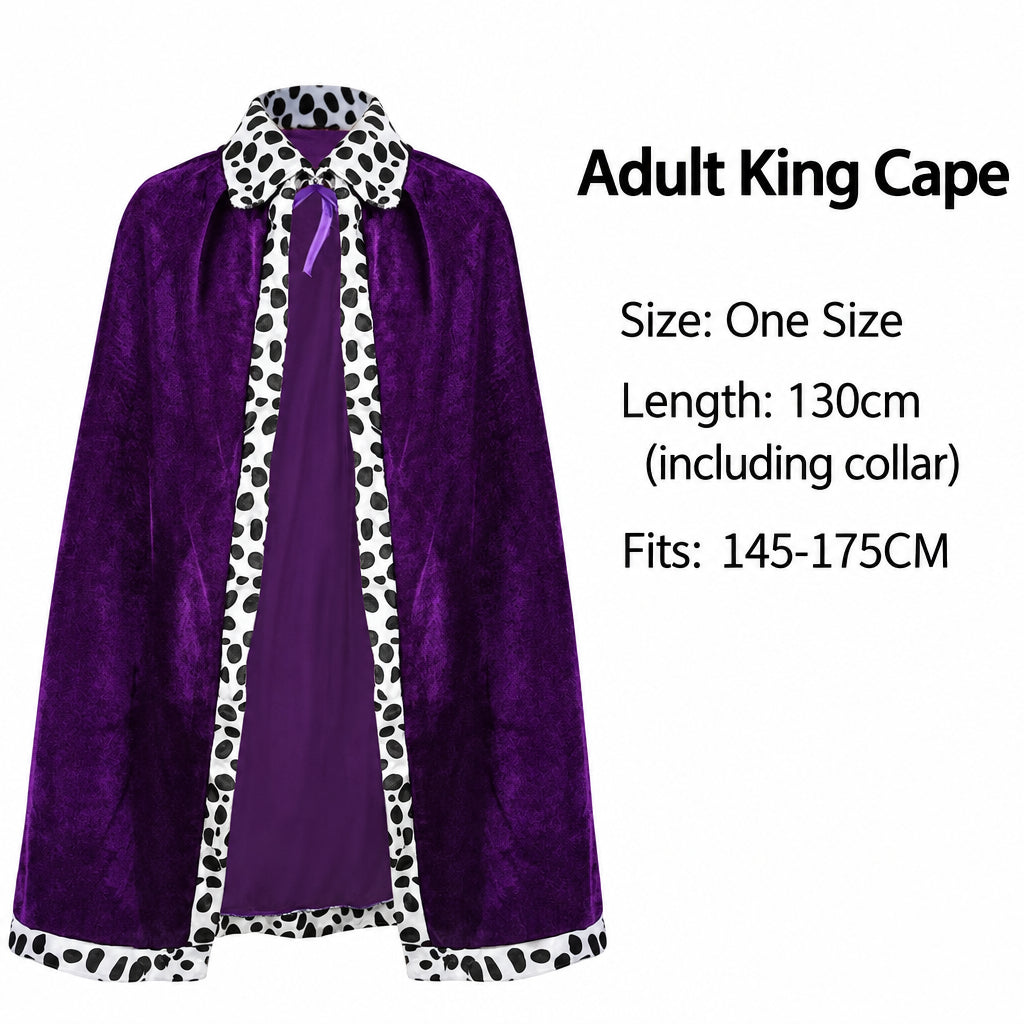 Halloween Costume Kids Adult Birthday Party Show Christmas King Prince Cloak Red Cloak Shawl