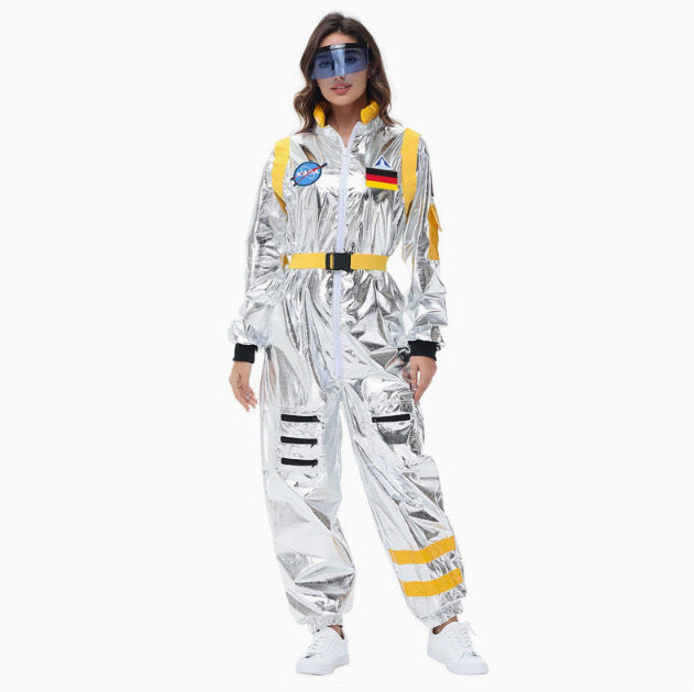 Cross-border source aviation clothing astronaut cosplay spacesuit German logo technology theme parent-child performance