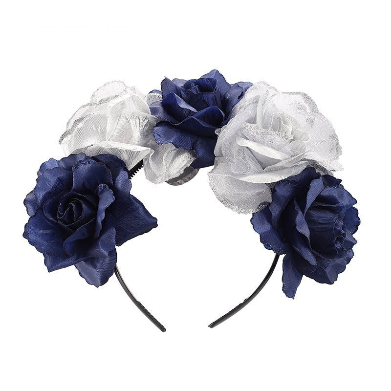 Spider Flower Party Halloween New Flower Headdress Hair Hoop Wholesale Makeup Personality European and American Cosplay