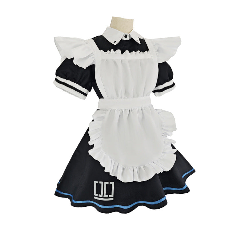 In stock Blue file cos Tiantong Alice cosplay costume maid costume Halloween character anime costume