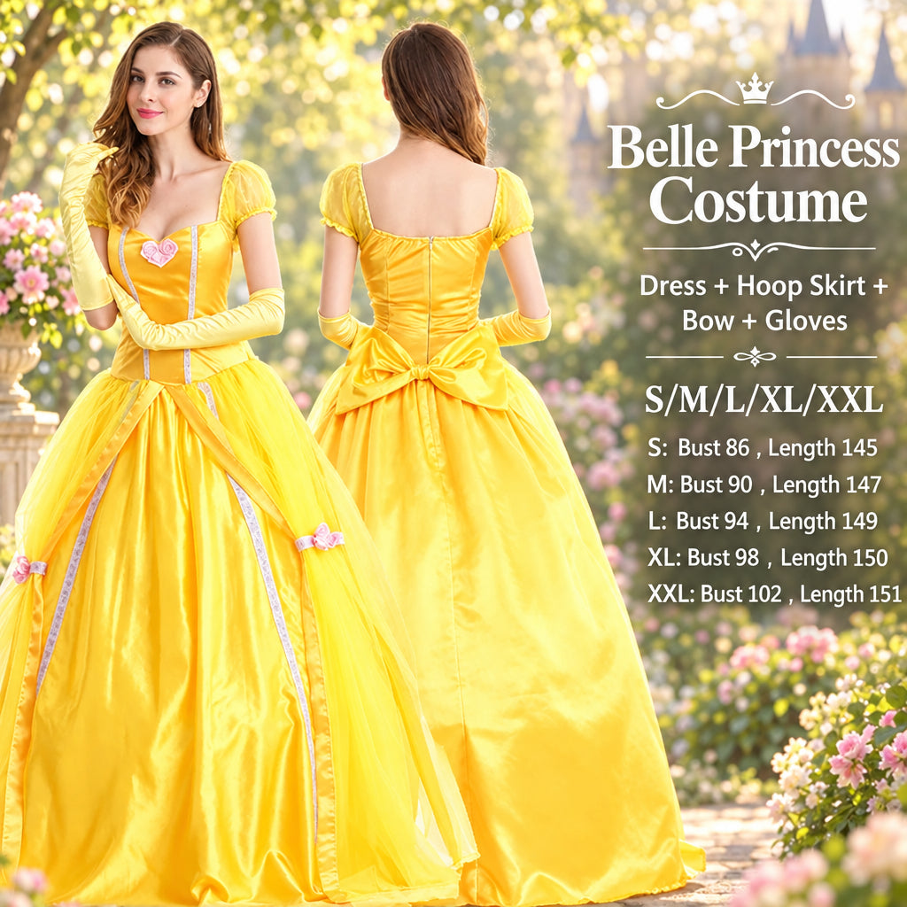 Adult Halloween Snow White Bell Cinderella Ice Sleeping Beauty Rapunzel Party Stage Performance Princess Dress