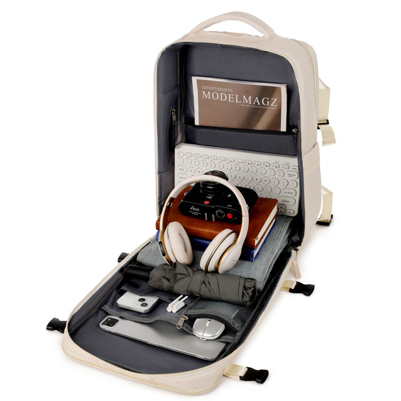 Customizable Logo Men's Backpack Travel Bag Large Capacity Business Travel Portable Luggage Student Computer Bag