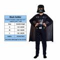 Black Soldier White Soldier Star Wars Costume Halloween Jedi Knight Children's Cos Yoda Mandalorian Jumpsuit