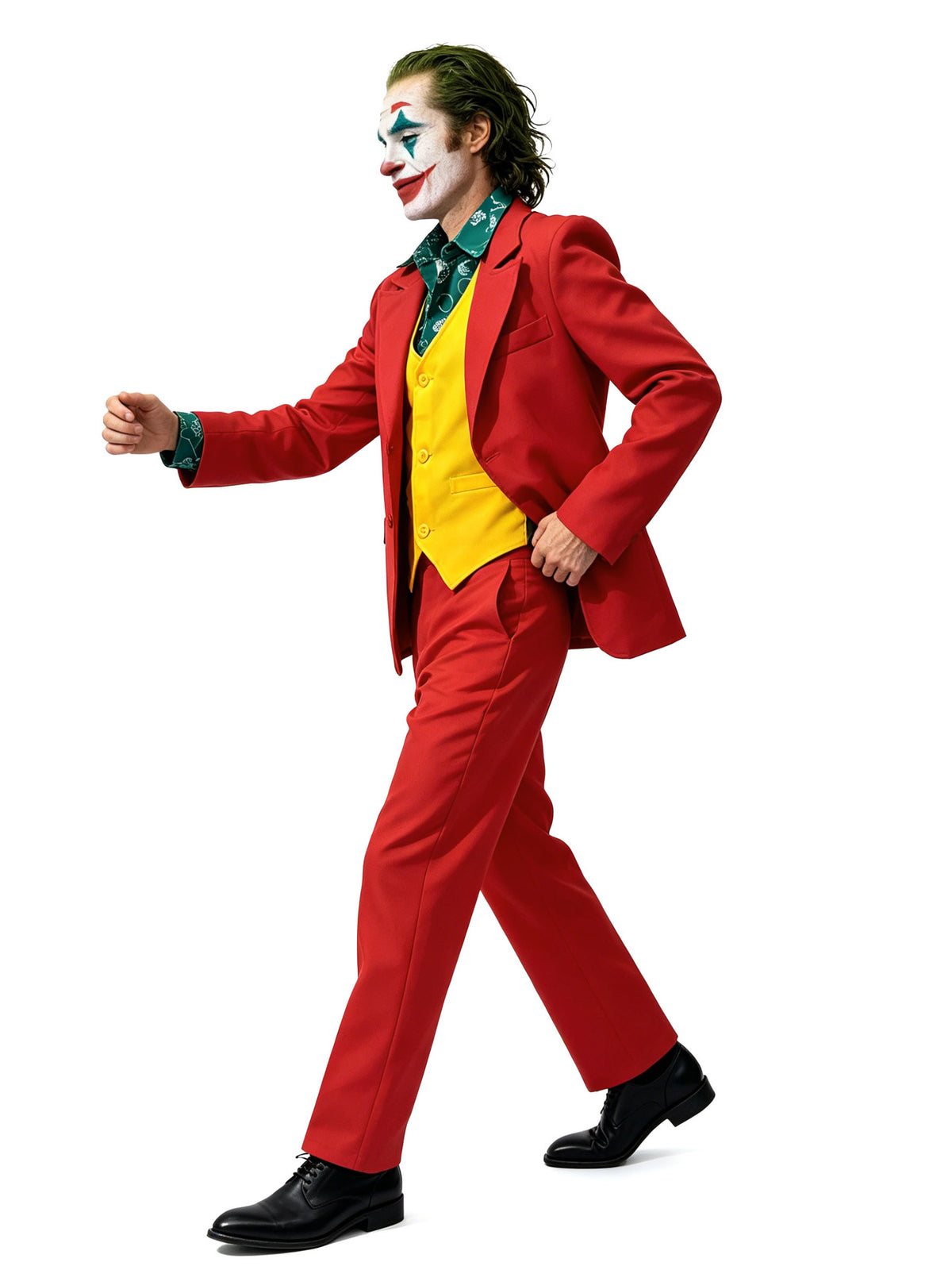Halloween Joker Joaquin Phoenix Cos Suit Clown Suit Cosplay Stage Performance Ready for Delivery