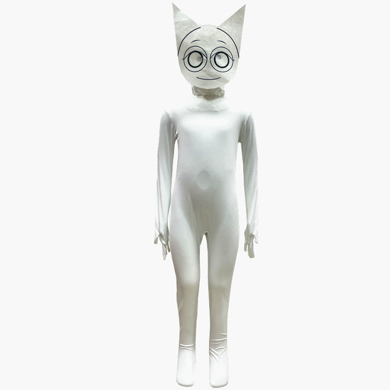 Cross-Border Hot Selling Tight Clothes Halloween Cos Costume Sprunki Incredibox Rhythm Box Cosplay