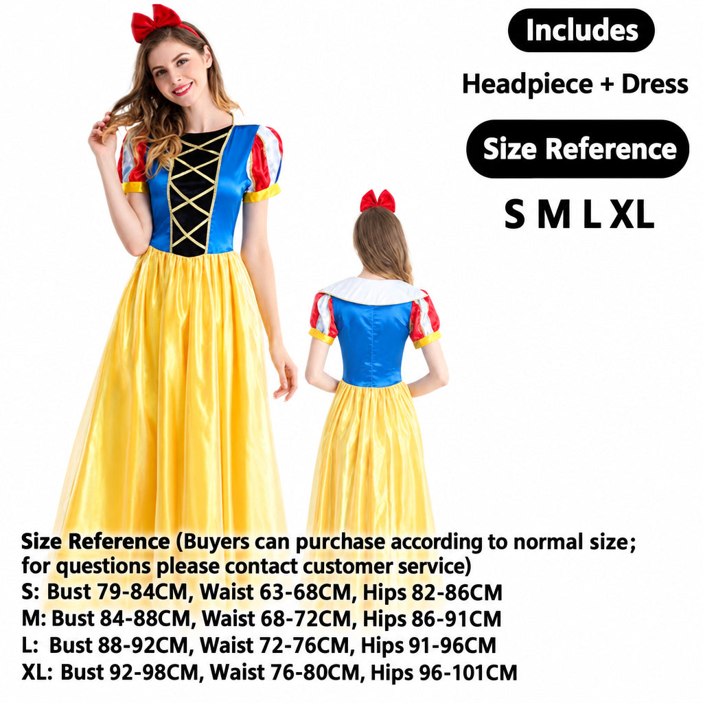 Halloween Adult Snow White Christmas Annual Party Cosplay Queen Cinderella Wedding Dress Costume Wholesale