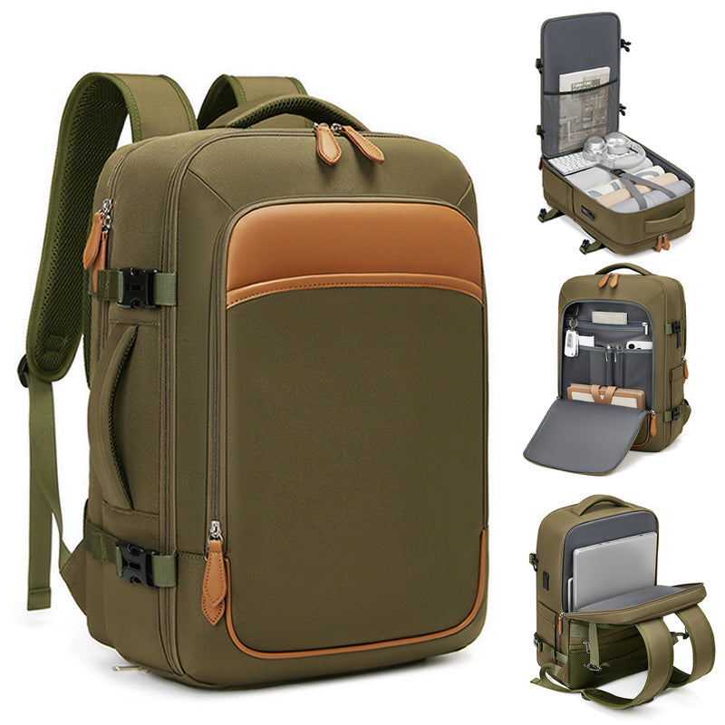 Travel Backpack Women's Large Capacity Dry and Wet Separation Business Travel Luggage Bag Multifunctional Waterproof Commuter Computer Bag
