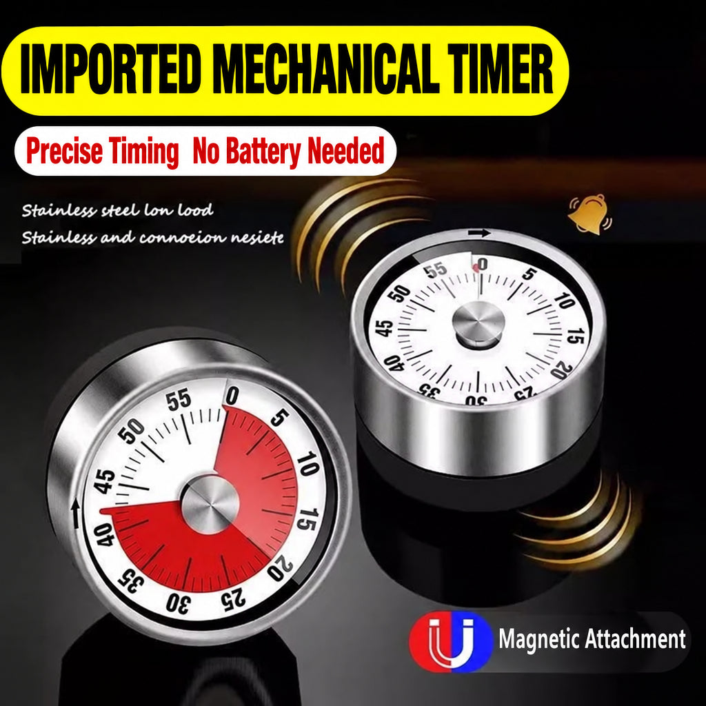 Visual Timer Kitchen Mechanical Timing Learning Children's Kitchen Reminder Magnetic Cooking Stopwatch Alarm Clock
