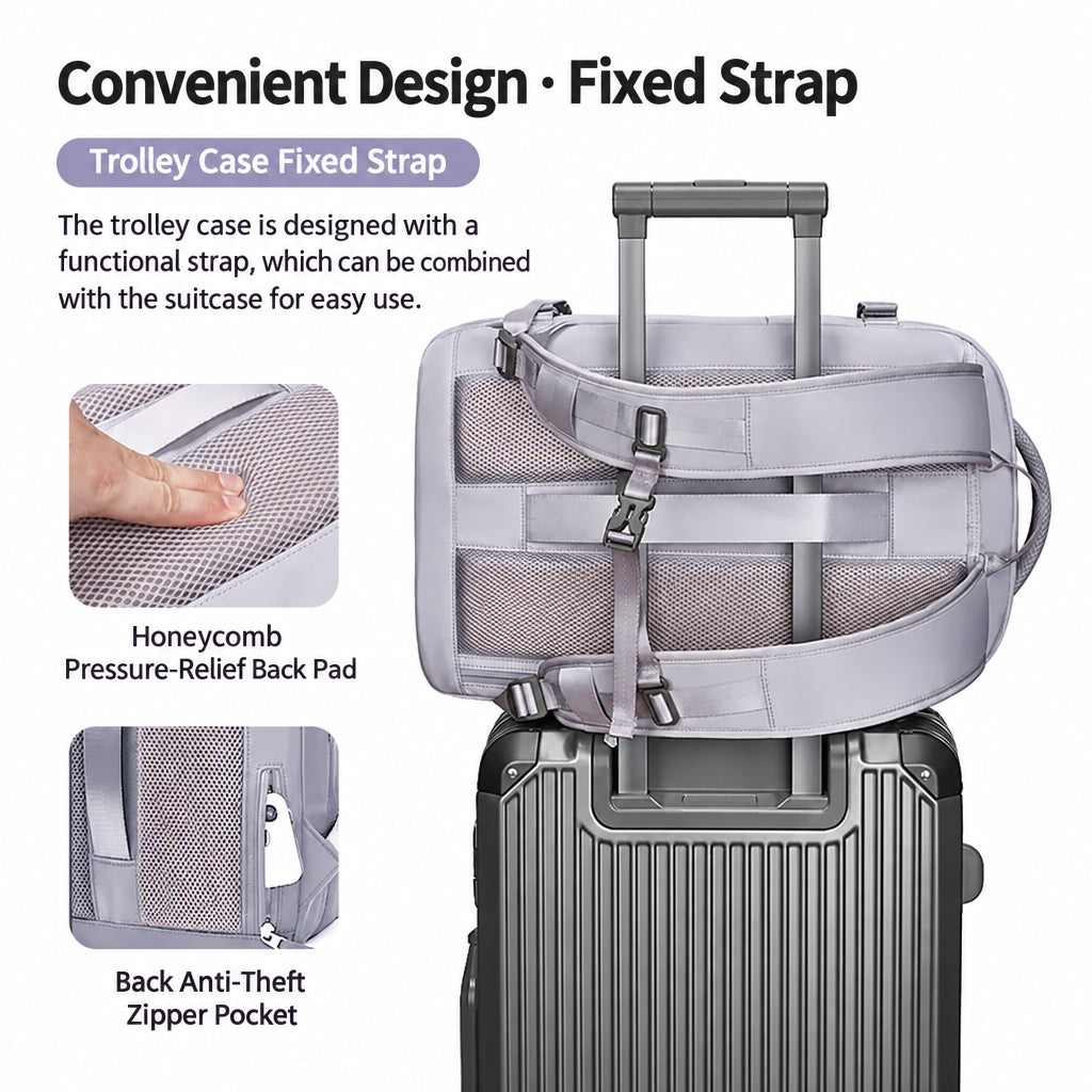 New Backpack Women's Travel Lightweight Short-Distance Luggage School Bag Dry and Wet Separation Business Trip Computer Bag Men's Backpack