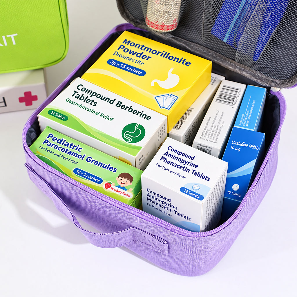 Youth Style First Aid Kit Large Capacity Student Health Kit Portable Mini Medicine Box Medicine Storage Bag
