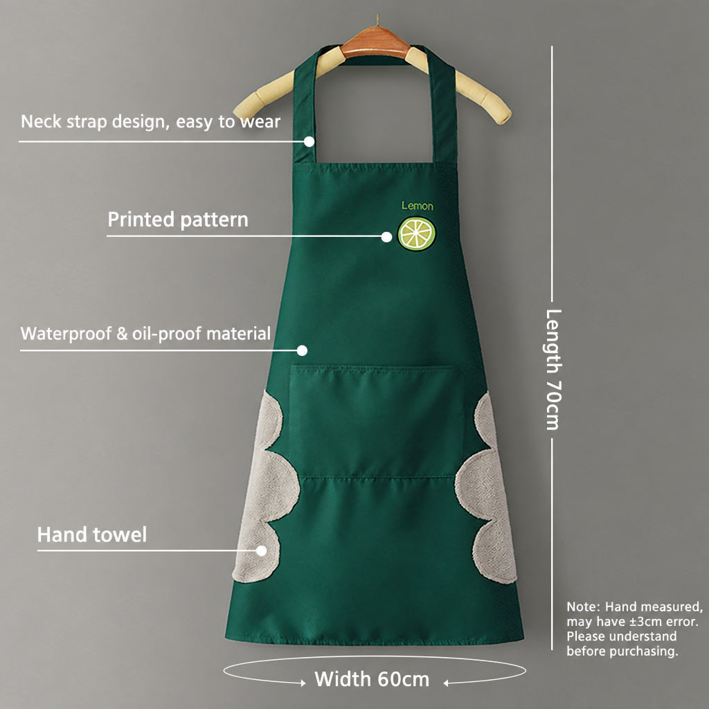 Logo advertising custom apron waterproof and oil-proof pvc kitchen cooking custom waist household a wholesale