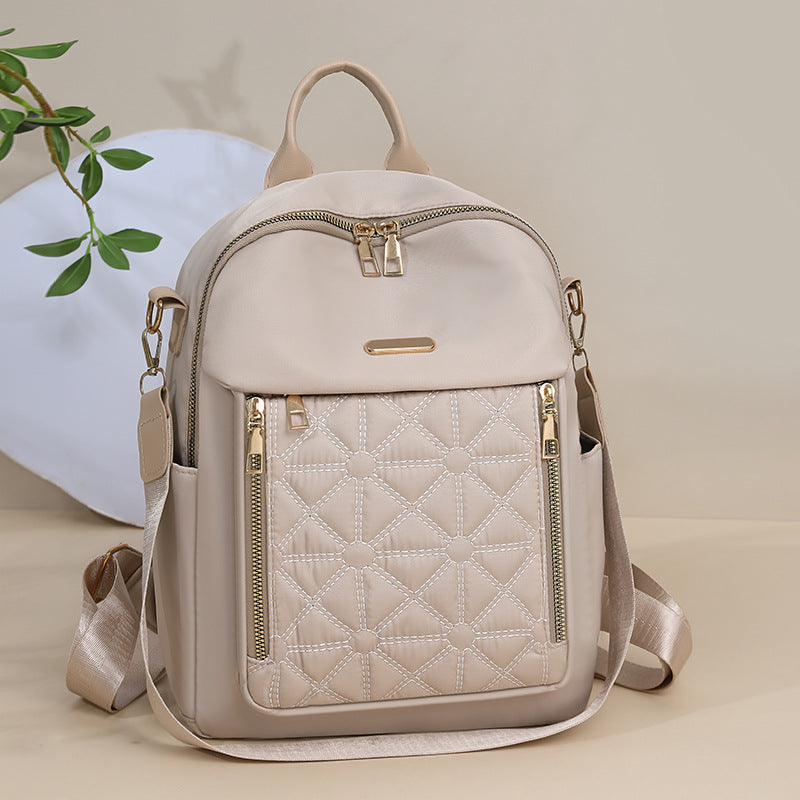 Cross-Border Hot-Selling Backpack for Women - Fashionable and Versatile Women's Backpack Small Bag Travel Large Capacity Computer School Bag