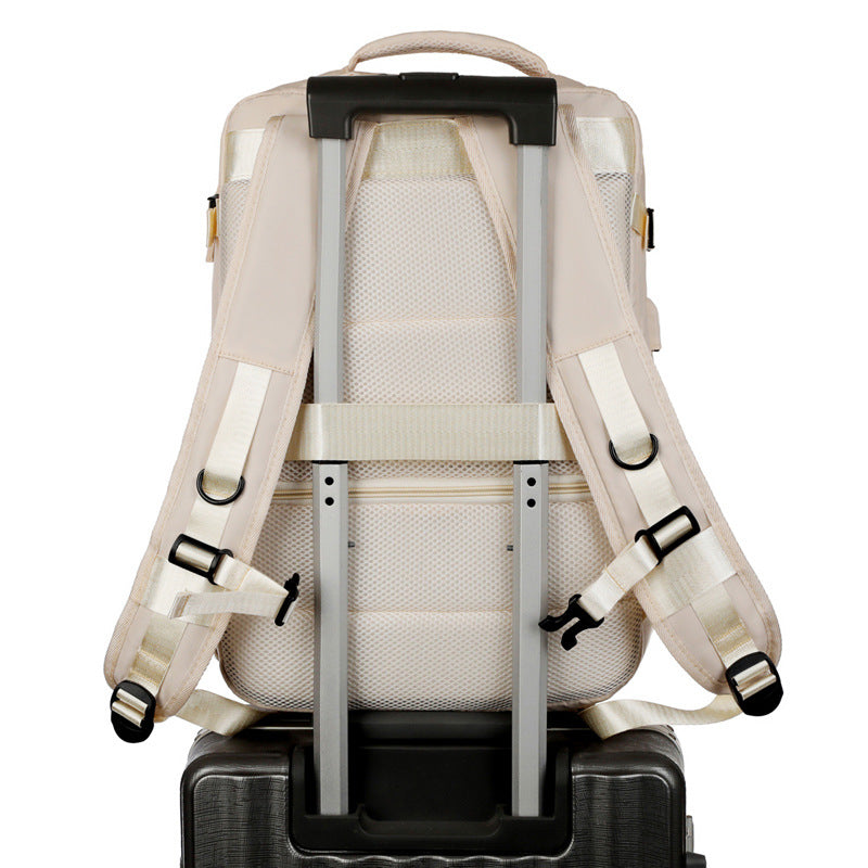 Customizable Logo Men's Backpack Travel Bag Large Capacity Business Travel Portable Luggage Student Computer Bag