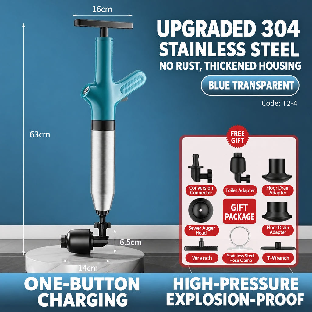 High-End Toilet Unblocker Upgrade for Unclogging Pipes, Toilet Kitchen Tool, Bathroom Blockage Solution