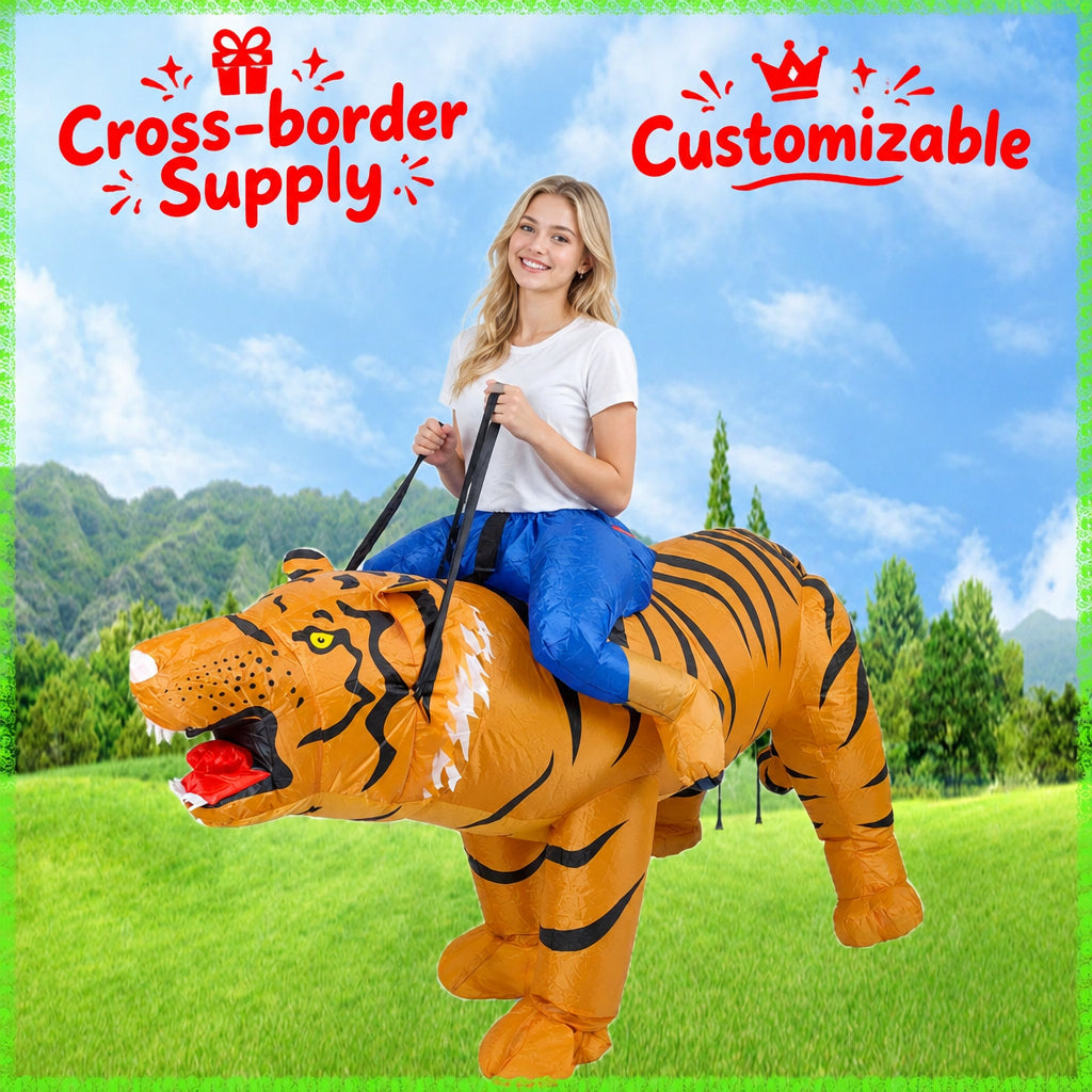 Cross-Border Trade Halloween Costume Party Props Riding Animal Cute Horse Inflatable Costume Theme Party