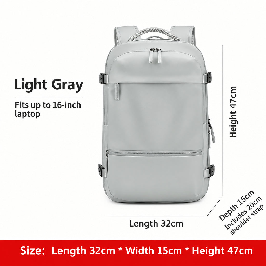 New Backpack Women's Travel Lightweight Short-Distance Luggage School Bag Dry and Wet Separation Business Trip Computer Bag Men's Backpack